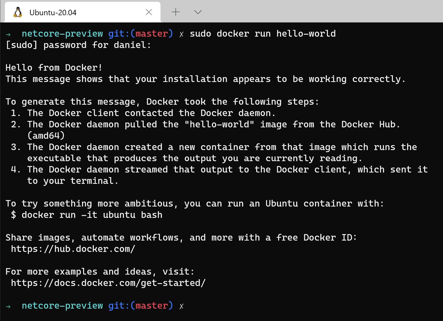 Docker Hello World